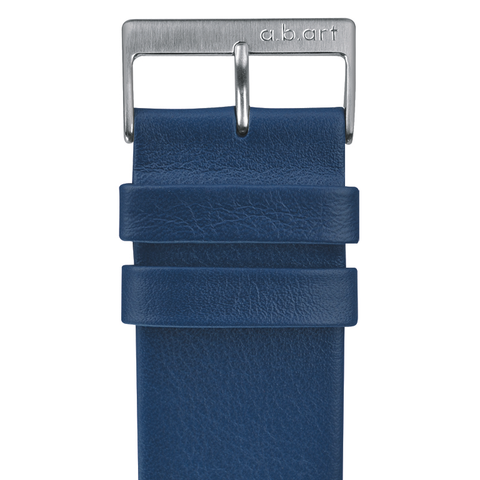 Leather strap blue 1.14 size M