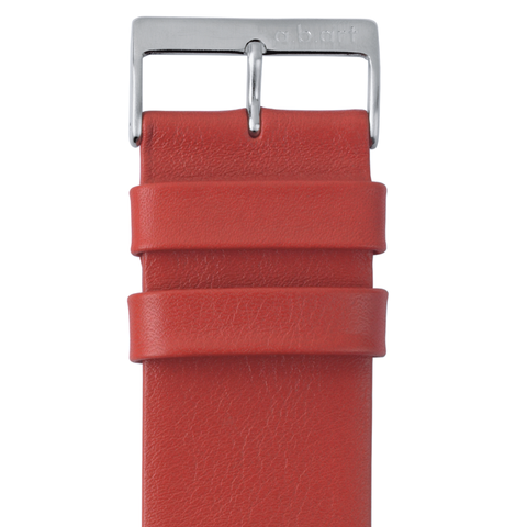 Leather strap red 1.7 size M