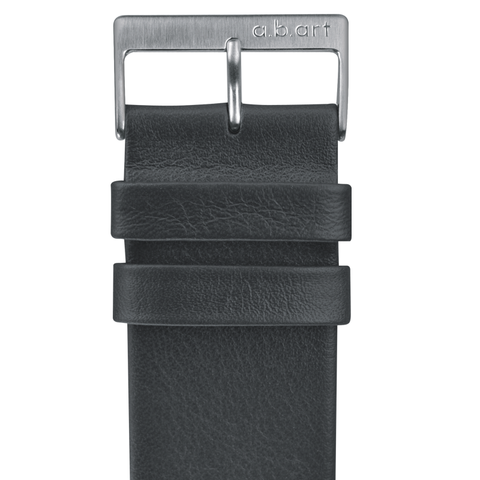 Leather strap grey 1.13 size L