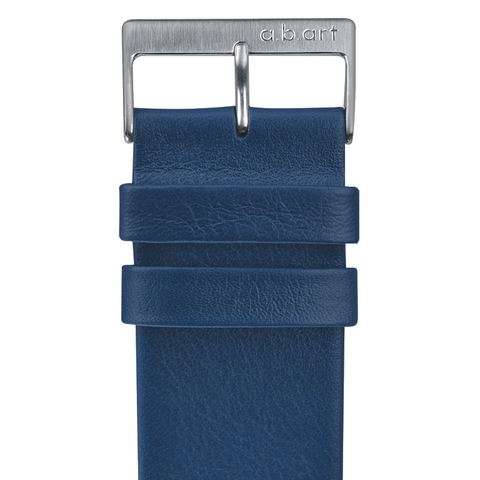 Bracelet en cuir, bleu 1.14 taille S